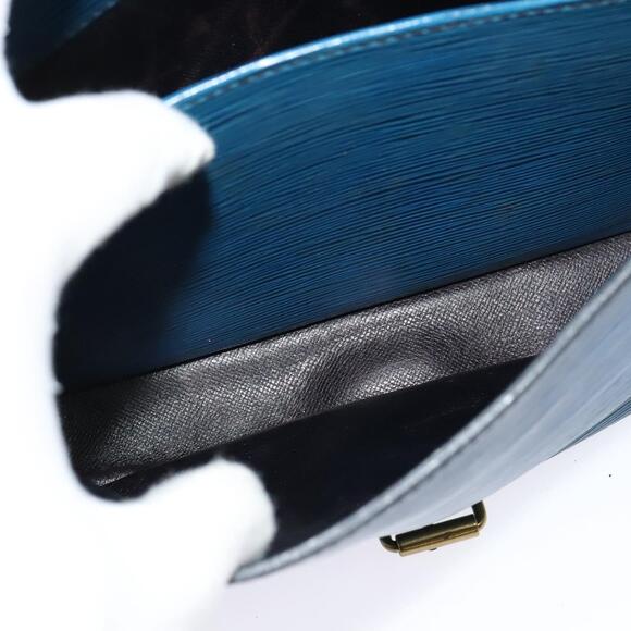 LOUIS VUITTON Epi Cartouchiere MM Shoulder Bag Blue M52245 - Picture 11 of 16